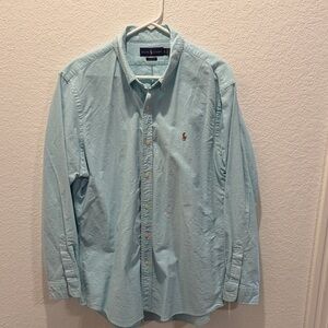 Ralph Lauren Men's Sky Blue Button Down Shirt